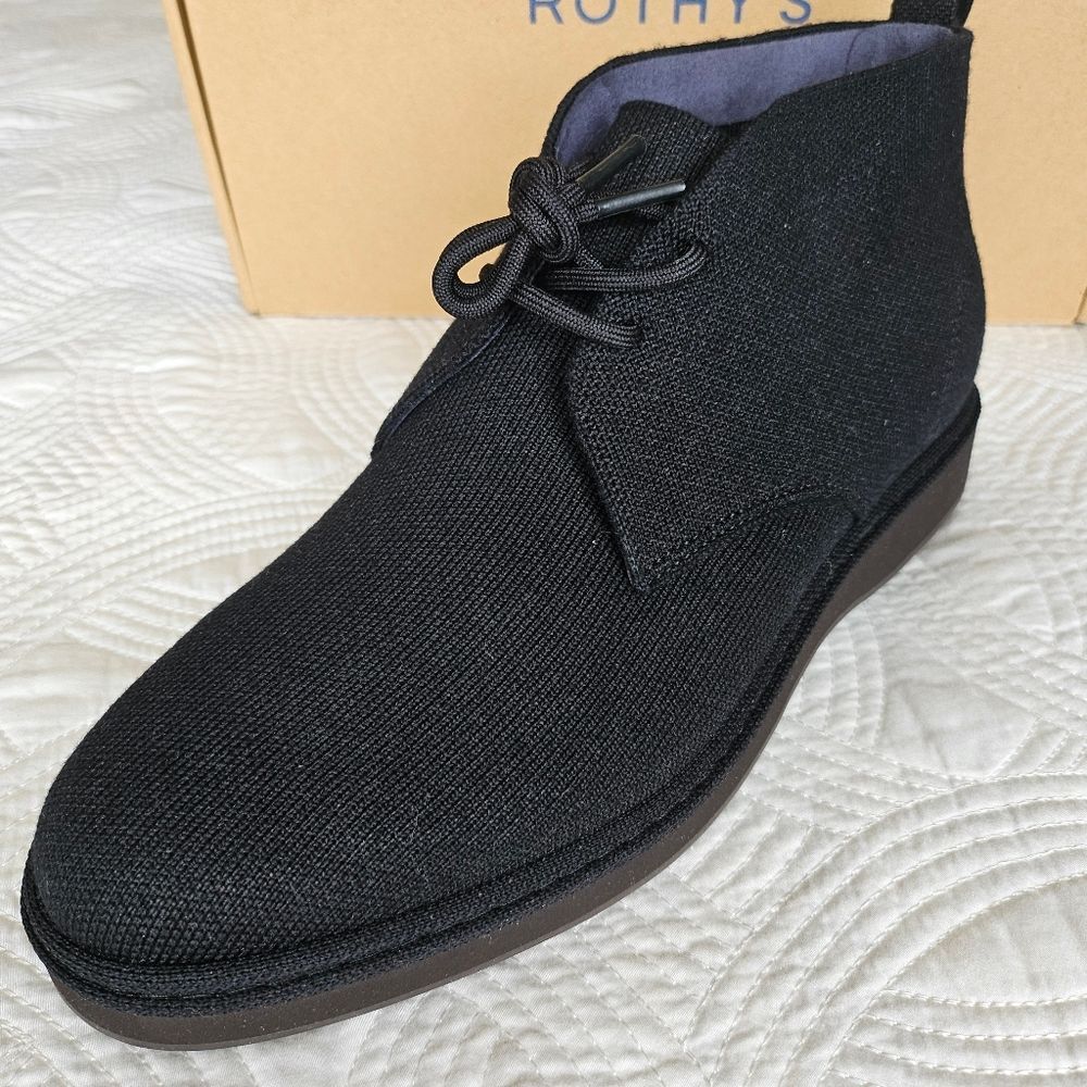 NIB Rothy's Chukka Boot Black Shoes 8.5 - Picture 4 of 16